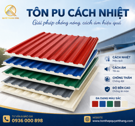 Tôn Xốp Cách Nhiệt PU